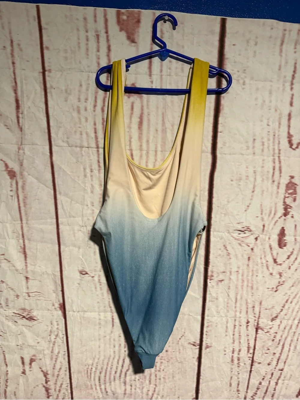 Gradient Yellow to Blue Women’s Swim Wear